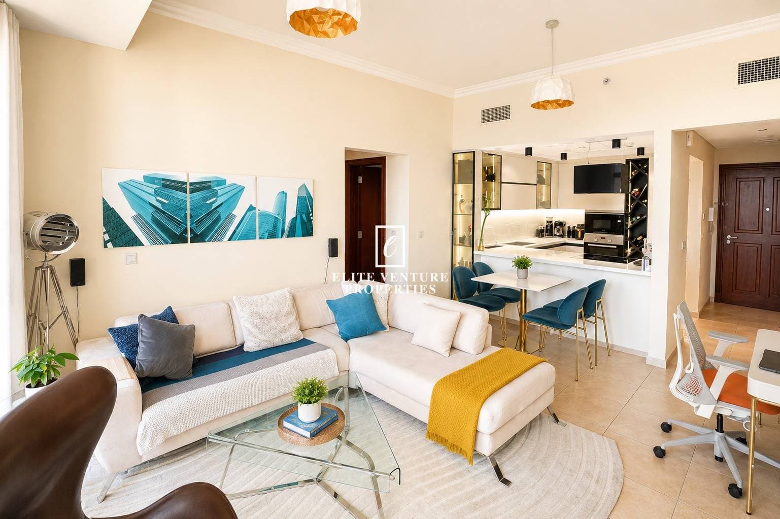 1 Bed Apartment | Vacant on Transfer | Fully Furnished | High Floor in Venetian, Dubai 3