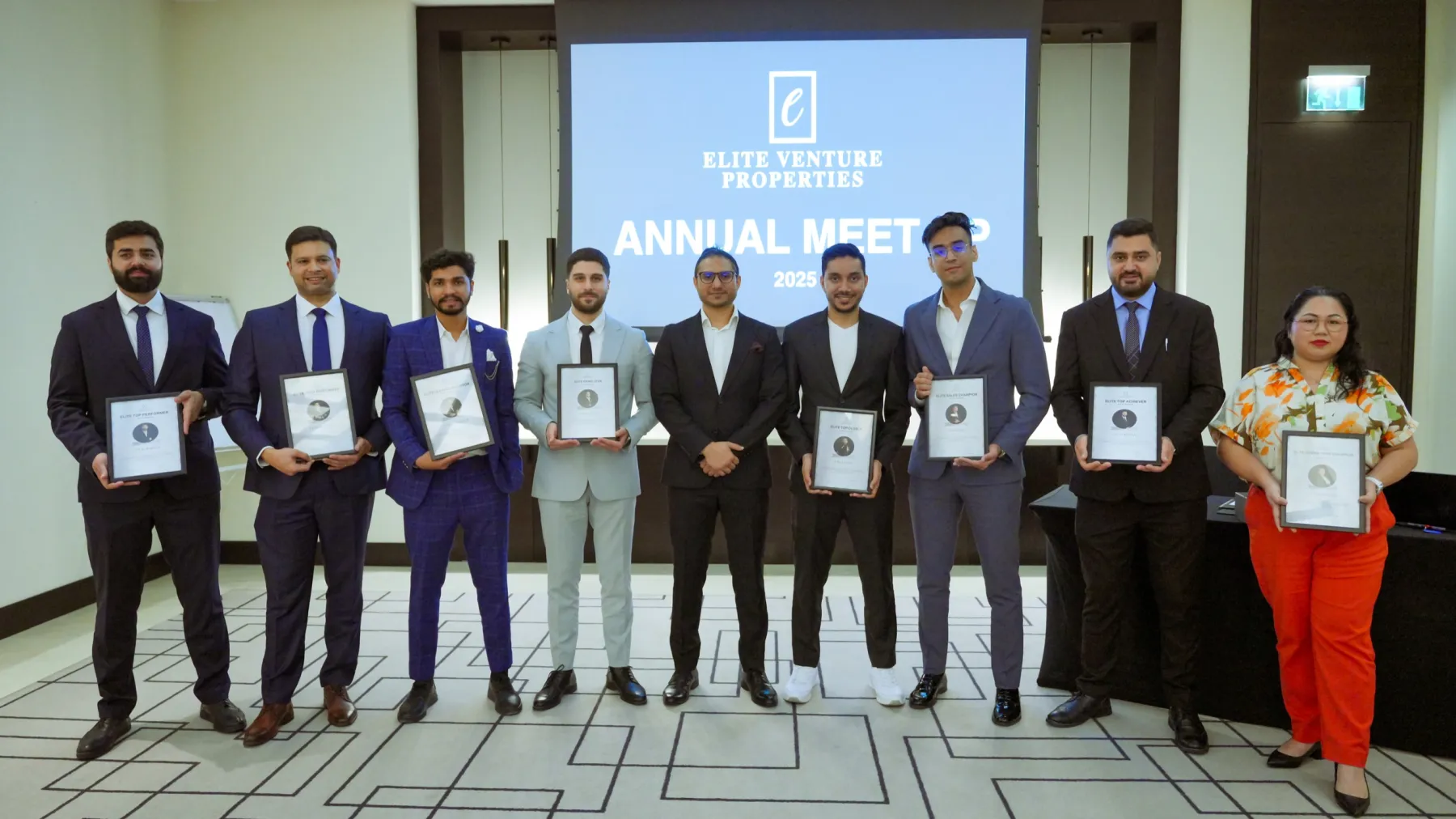 Elite Venture Properties annual awards meetup